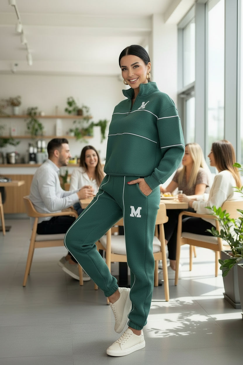 Womens 2 Piece Outfits Lounge Hoodless Pullover Sweatshirt Sweatsuit Sets Sweatshirt Baggy Fashion Sweatpants With Pockets