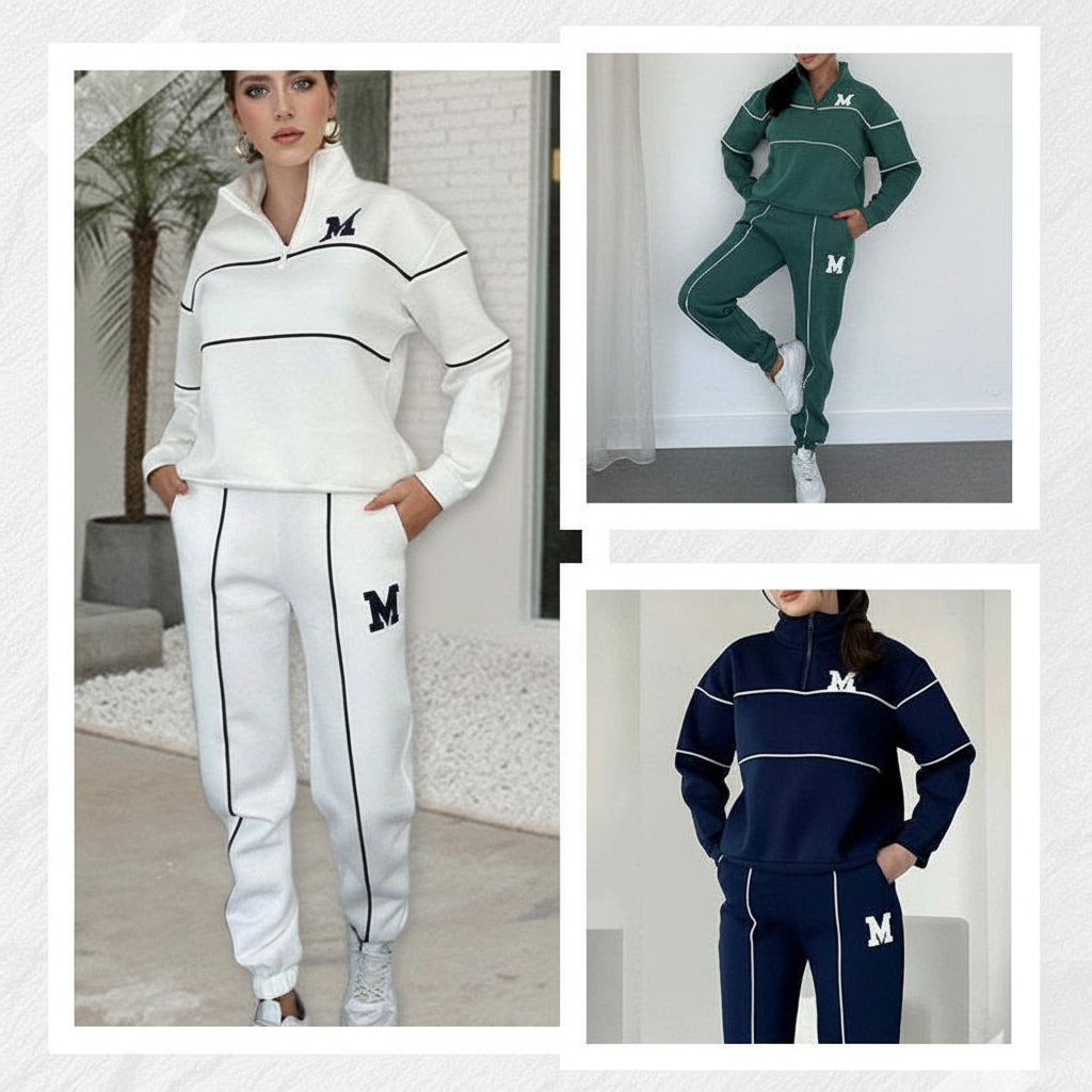 Womens 2 Piece Outfits Lounge Hoodless Pullover Sweatshirt Sweatsuit Sets Sweatshirt Baggy Fashion Sweatpants With Pockets