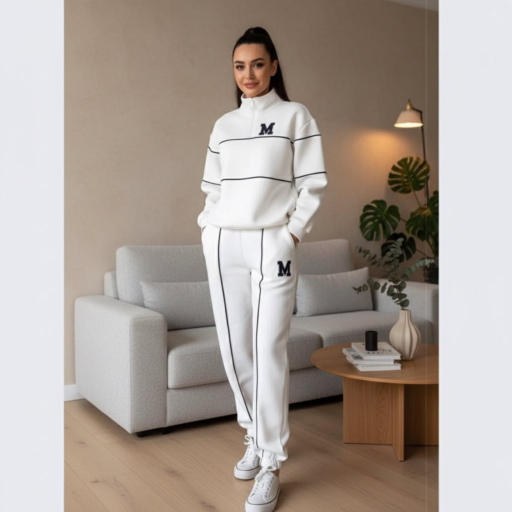 Womens 2 Piece Outfits Lounge Hoodless Pullover Sweatshirt Sweatsuit Sets Sweatshirt Baggy Fashion Sweatpants With Pockets