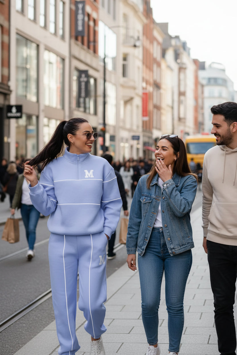 Womens 2 Piece Outfits Lounge Hoodless Pullover Sweatshirt Sweatsuit Sets Sweatshirt Baggy Fashion Sweatpants With Pockets